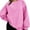 Pink, variant on Crewneck Sweatshirts Women Oversized Preppy Sweatshirt Loose Fit Plain Cute Hoodies Y2K Fall  Pullover