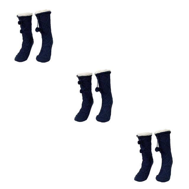 Sonducket Calcetines tipo zapatilla con mango de goma de silicona, hilo cálido, textura suave, absorción del sudor, calcetines para dormir, calcetín Type1 NO1 Sonducket CBP374570