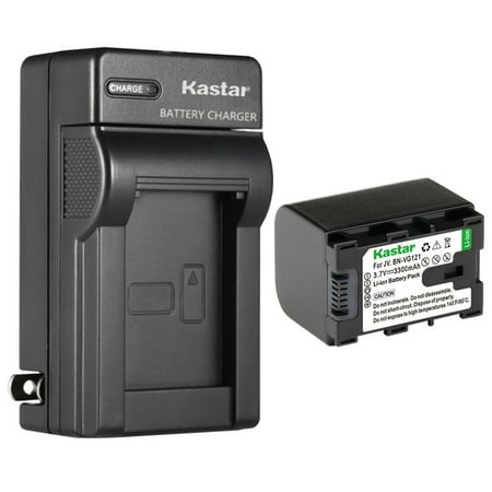 Kastar 1-Pack Battery and AC Wall Charger Replacement for JVC GZ-HM30U GZ-HM33 GZ-HM35 GZ-HM35U GZ-HM40 GZ-HM50 GZ-HM50U GZ-HM65 GZ-HM300 GZ-HM300BU GZ-HM300BUS GZ-HM300SEK GZ-HM300SEU GZ-HM300U