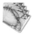 thumbnail image 3 of Modern Twist, Coasters, Marble Design, Grey Set of 4, 3 of 6