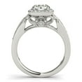 thumbnail image 4 of 14k White Gold Baroque Shank Cut Diamond Engmt Ring 1 1/4 cttw SZ 4.5, 4 of 4