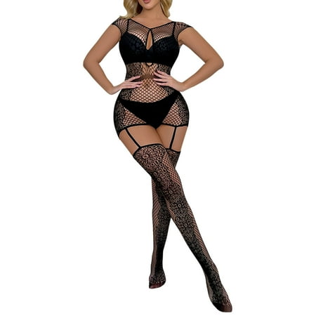 

Lingerie For Women Sleepwear Nightwear Body Stocking Sheer Lace Bodysuit