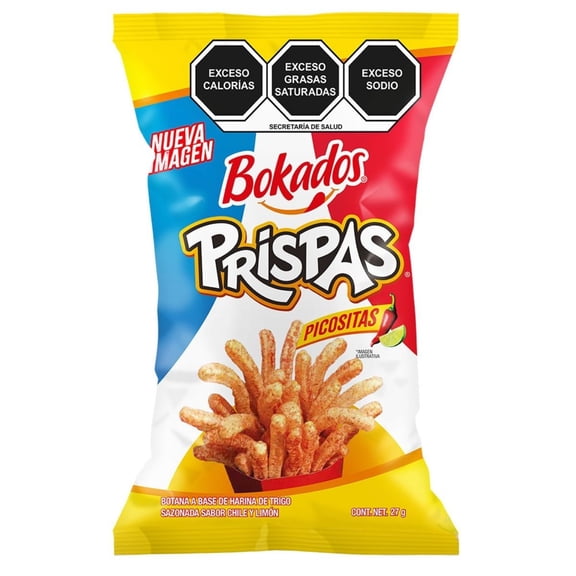 Botana Bokados Prispas picositas sabor chile y limón 27 g