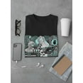 thumbnail image 3 of Retro Futuristic Collage T-Shirt Men -Image by Shutterstock, Male 5X-Large, 3 of 4