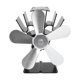 thumbnail image 2 of Ventiladores de chimenea accionados por calor Estufa de base trapezoidal de 5 aspas ANGGREK  Otros, 2 of 8