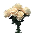 thumbnail image 1 of Fake Flowers Decorative Artificial Flowers in Vase, Faux Plastic UV Resistant Flowers for Indoor, Outside Hanging Planter Home Wedding Porch Window Wedding Holiday Party Decor, 1 of 7