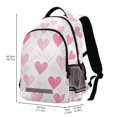 thumbnail image 2 of FORMRS Unisex Backpack Elementary School Travel Bookbag with Reflective Stripes, Geometric Love, 2 of 7