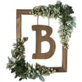 thumbnail image 2 of BKER Wooden Alphabet Wreath For Wall Home Living Room Bedroom Decorative Letter Sign With Hook And Rope For DIY Word Display, 2 of 4