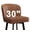 30"-Dark Brown-Faux Leather, variant on MultiHaven 30" Shell Back Bar Stools Set of 3,Swivel Counter Height PU Leather Chairs with Metal Legs for Kitchen Island,Bar,Cafe - Brown