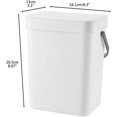 thumbnail image 3 of Bac à Compost de Cuisine, Petit Conteneur de Comptoir Ménager en Matériau PP 3L avec Couvercle, Ustensile de Composteur de Déchets Domestiques (3), 3 of 7
