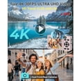 thumbnail image 2 of 4K Digital Camera for Photography- 64MP Autofocus Vlogging Camera with Dual Lens, 18X Digital Zoom- Small Point and Shoot Camera with Card and 2000mAh for YouTube, Travel, Beginners (), 2 of 6