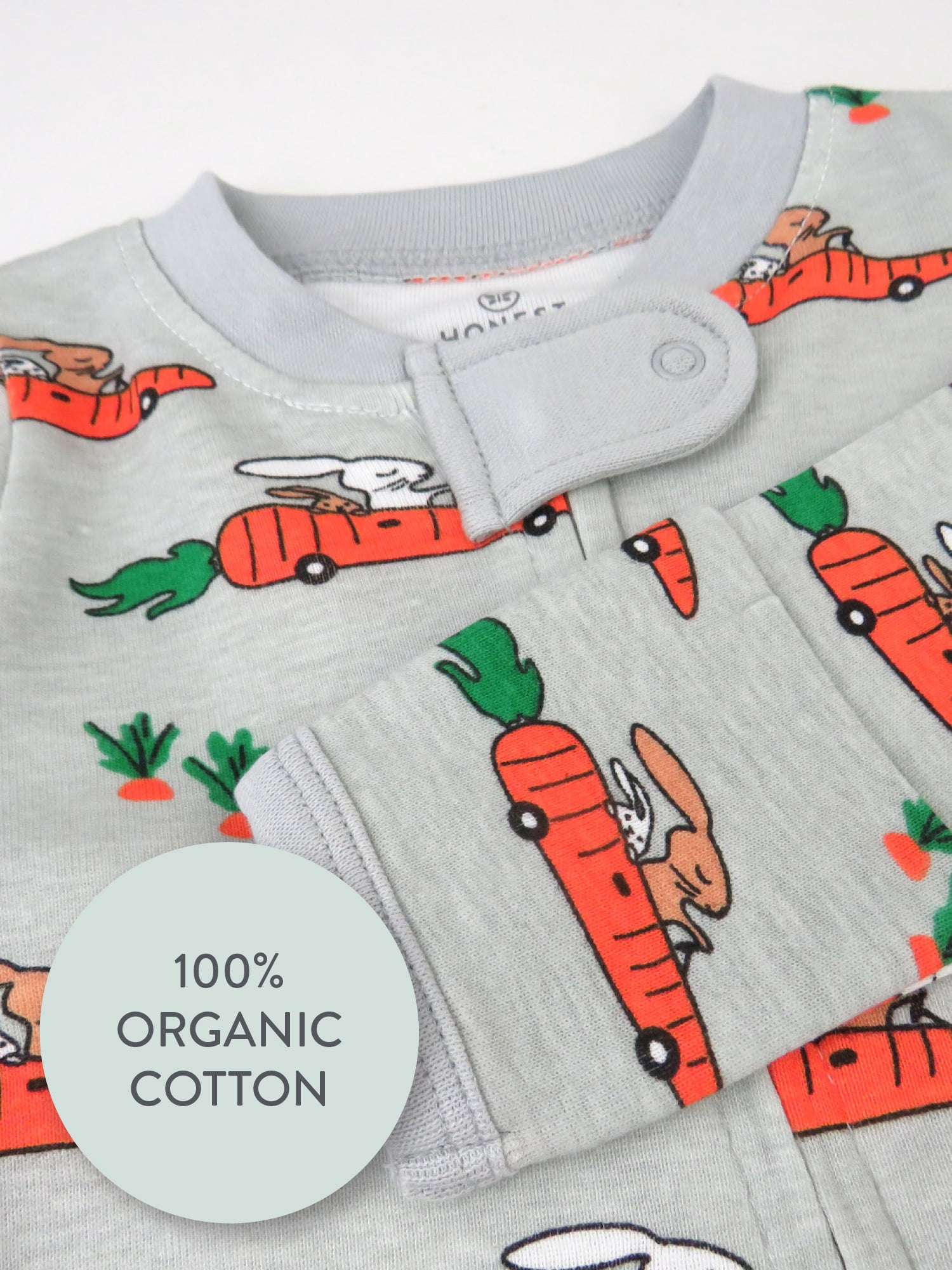 Honest Baby Clothing Organic Cotton Easter Baby Boy/Girl Sleep N Play, Sizes Newborn-9 Months