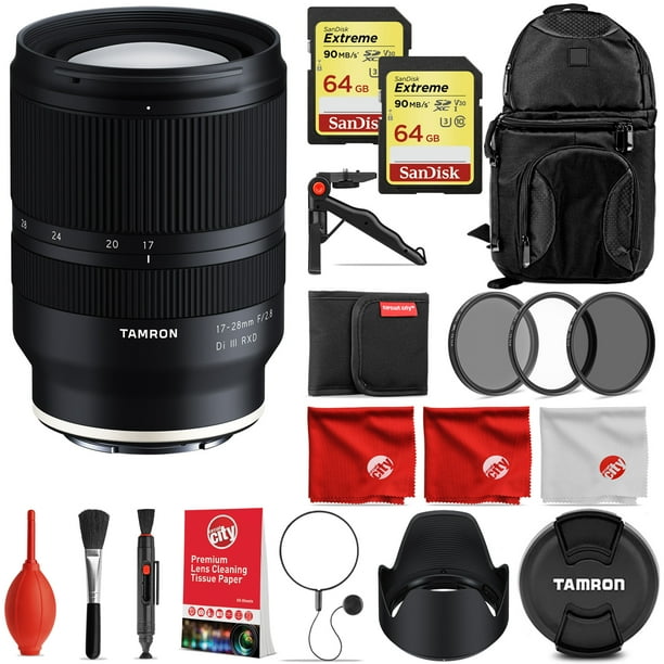 Tamron 35 150mm F 2 8 4 Di Vc Osd Lens For Nikon Bundle With 2x 64gb Sandisk Memory Cards Backpack Sling Bag 3 Piece Filter Kit Mini Tripod And Lens Cap Keeper Walmart Com Walmart Com