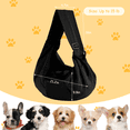 thumbnail image 2 of Destyer Polyester Exquisite Craft Pet Carrier Bag Durable And Scratch-proof Colorfast Portable Pet Bag Dogs Black, 2 of 6
