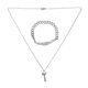 thumbnail image 1 of Titanium Jewelry Lock Hand Chain Everyday Wear In Silver Designed For Couples 1Pack, 1 of 5