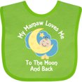 thumbnail image 3 of Inktastic Mamaw Grandma Loves Me Girls Boys Boys or Girls Baby Bib, 3 of 4