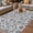Light Beige Mist Blue, variant on Yelllow Floral Outdoor Rug for Patio/Deck/Porch, Non-Slip Large Area Rug 4 x 6 Ft, Vintage Rustic Plants Flowers Spring Indoor Outdoor Rugs Washable Area Rugs, Reversible Camping Rug Carpet Runner