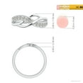 thumbnail image 6 of ANGARA Natural 0.32 Ct. Diamond Fashion Ring in Sterling Silver for Women (Ring Size: 11.5), 6 of 11