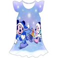 thumbnail image 1 of Ropa de niñas pequeñas de Disney, vestido de princesa de malla de manga corta de Minnie Mouse, Vestidos de fiesta de cumpleaños, disfraz de niñas pequeñas, ropa 7T Gao Jinjia LED, 1 of 2