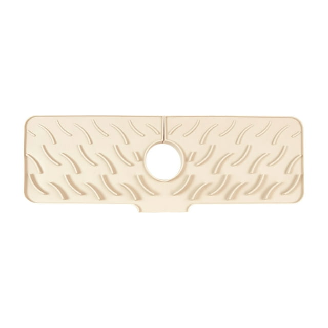 Leodye 1 PCS Faucet Mat for Kitchen Sink, Fast Self-draining, Kitchen Sink Splash Guard Silicone Sink Faucet Mat Splash Guard Kitchen Sink Area Tidy Draining Mat-17.72x5.51x0.79in