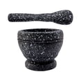 thumbnail image 2 of Garlic Press Spice Grinding Set Mortar and Pestle Garlic Masher Set for Fresh with granite pattern, 2 of 9