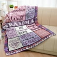 thumbnail image 2 of Grandma Gifts, Grandma Blanket 60''''x 50'''', Gifts for Grandma Birthday from Grandkids, Grandmother Grandma Birthday Gifts, Best Grandma Gifts, Grandma Gifts from Granddaughter Grandson, 2 of 6