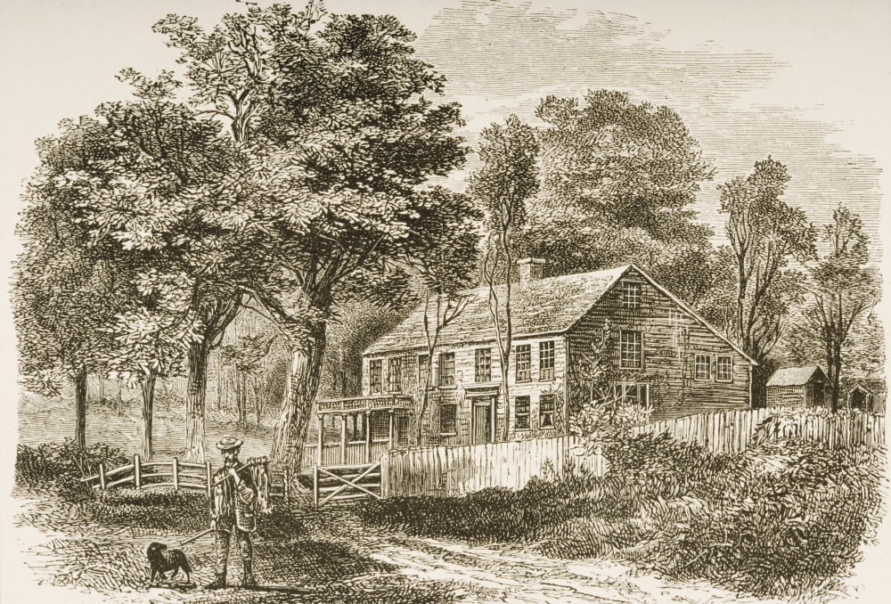 Pepperell Near Boston Massachusetts In 1870S Home Of Historian William Hickling Prescott From American Pictures Drawn With Pen And Pencil By Rev Samuel Manning Circa 1880 Canvas Art - Ken Welsh Desig