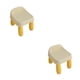 thumbnail image 2 of Naiovety Reposapiés ergonómico Adultos Trabajo Juegos Reposapiés Pies Taburete escalonado Amarillo 2Conjunto, 2 of 6