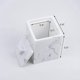thumbnail image 3 of Organizador de baño con tapa y soporte cuadrado para hisopos de algodón, color blanco, 3 of 5