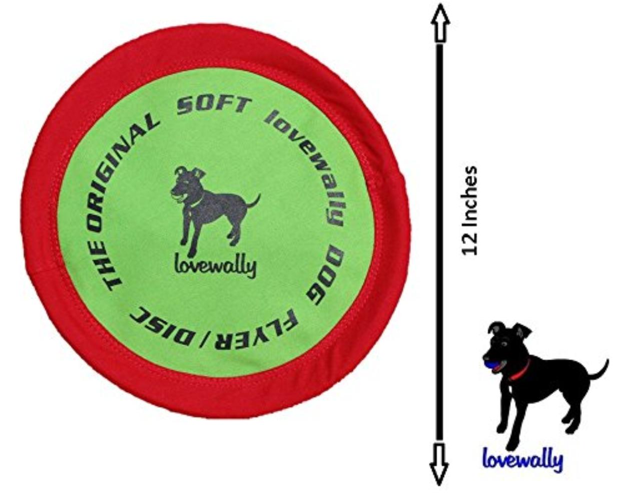 soft bite floppy disc dog toy