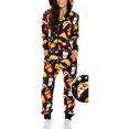 thumbnail image 1 of Combinaison de Noël pour Femmes Haut à Capuche Chaud et Confortable Pyjama une Pièce en Peluche pour Femmes Adultes, 1 of 6