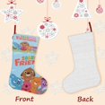 thumbnail image 3 of Sago Mini Amigos Tema: Calcetines de Navidad, fino lino blanco para colgar en escaleras y chimenea, decoración navideña para el hogar, regalo de Navidad.54cm×38cm, 3 of 5