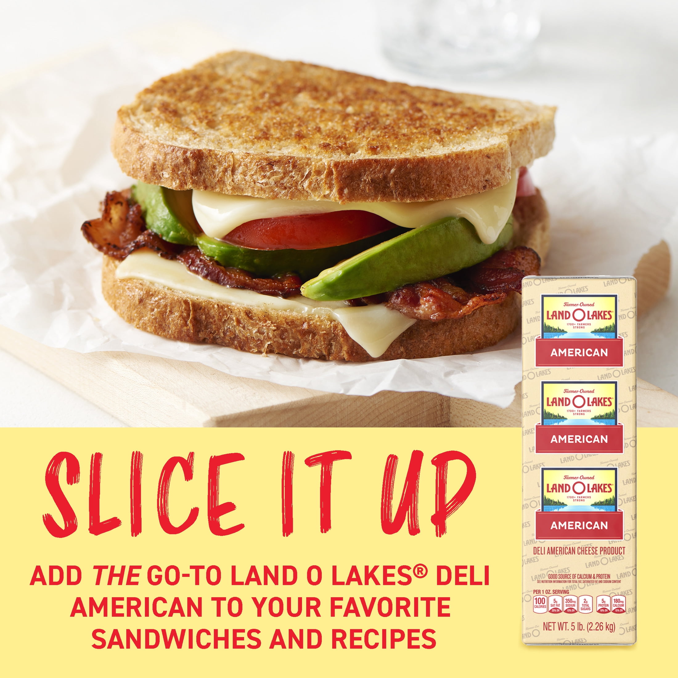 Land O Lakes White Deli American Cheese Product, Deli Sliced to Order