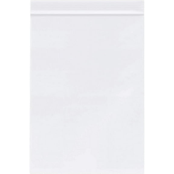 10 x 8 inch Clear Reclosable Zip Poly Plastic Bags - Clear Resealable Storage Ziplock Bags - Great for Envelopes, Bakery, Candy, Cookies and Post Cards (100)