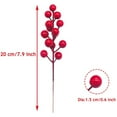 thumbnail image 4 of 24 Pack 7.9 Inch Christmas Berries Holly Branch for Christmas Tree, 4 of 6