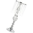 thumbnail image 1 of Crystals Candles Holder Table Wedding Wedding Dinner Flower Vase Candlesticks Silver 70cm, 1 of 9