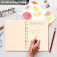 thumbnail image 4 of FORMRS 1-Subject Spiral Notebook 8" x 5" College Ruled 60 Refillable Sheet, 2 Pack, White Grapefruit Slices, 4 of 7