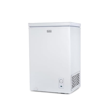 BLACK+DECKER 2.0 Cu. Ft. Compact Chest Freezer, Deep Freezer Holds Up To 70 Lbs. Of Frozen Food, Removable Storage Basket, Mechanical Temperature Control, White