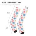 thumbnail image 5 of Bixox Bright Colorful Fireworks Print Compression Socks,Compression Socks Women & Men Circulation for Medical,Running,Athletic, 5 of 7