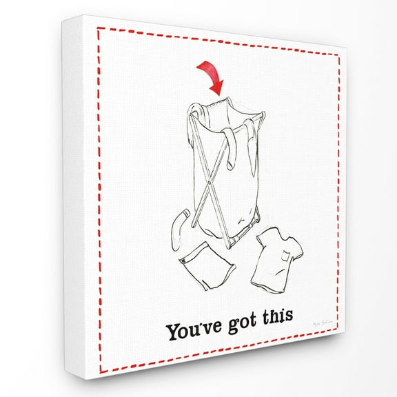 The Stupell Home Decor Collection Youve Got This Laundry Hamper Wall Art