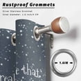 thumbnail image 2 of Outdoor Curtains for Patio Waterproof, Santa Claus Elk Outdoor Privacy Panels Grommet, Xmas Pine Trees Snowflakes Winter Gray Blackout Outside Curtains for Porch/Cabana 54"x95", 1 Panel, 2 of 8