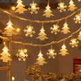 thumbnail image 3 of Árbol de copos de nieve con luz LED, decoración navideña 2024, guirnalda colgante para el hogar, adorno para árbol de Navidad, regalo de Navidad, Año Nuevo, 3 of 5