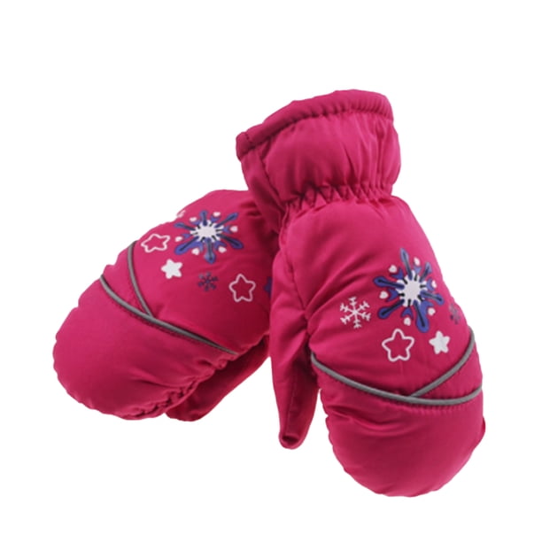 Niños Mittens Invierno Impermeable Con Gancho Deportes Deportes Niños Regalos Patrones Actividades al aire libre para Clothing Rosered 6 pares Speravity HA059229-05B