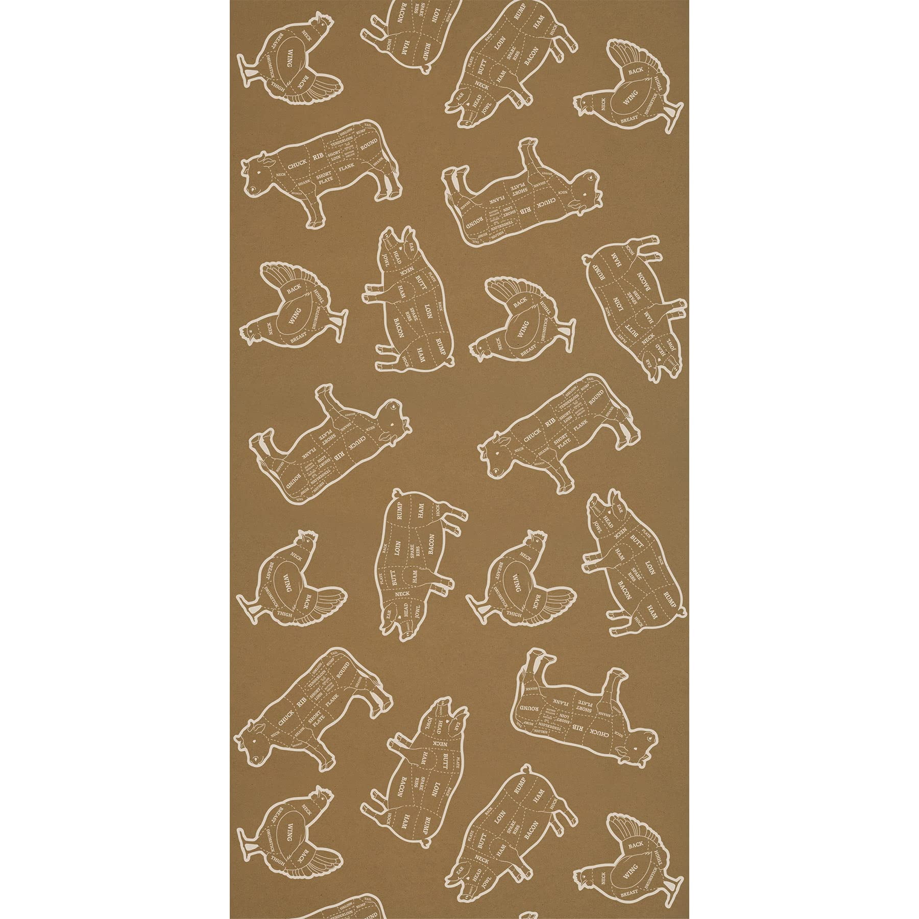 6 Pack Bulk BBQ Kraft Paper Party Table Roll