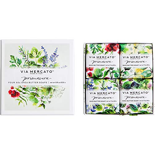 Via Mercato Primavera Spring Collection, Soap Gift Set (4 x 50 gram