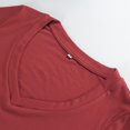 thumbnail image 3 of GHSDFBB Women's Long Sleeve V Neck Crop Top Ribbed Knit Slim Fitted Basic T-Shirts, 3 of 7