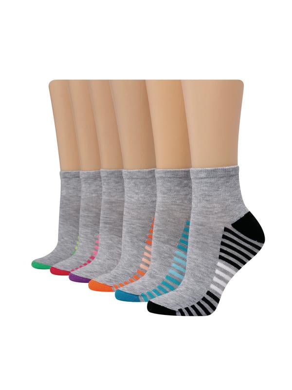 Hanes Mens Ankle Socks 24-Pack 