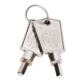 thumbnail image 2 of Llave Del Congelador, Llave De La Puerta Del Congelador De Metal De aleación De Aluminio Ajuste Preciso Portátil 2 Piezas Pentagonal Para Refrigerador, 2 of 7