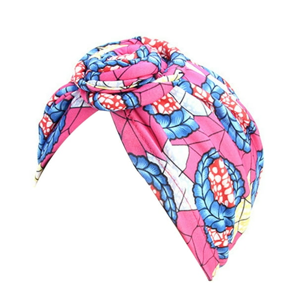 Minnieouse Estilos bohemios turbantes para mujer diseño elástico diadema preatada gorra plisada Skullcap moda sombreros Swirly Headcover rosered Type3 NO3 Minnieouse AP008212-04