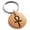 Rose, variant on Stainless Steel Egyptian Ankh Cross Engraved Small Medallion Circle Charm Keychain Keyring